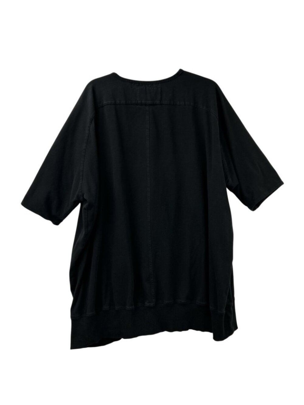 Alembika Urban Black Floral Print Oversized Tunic Top Women’s Small Short Sleeve - Picture 2 of 14